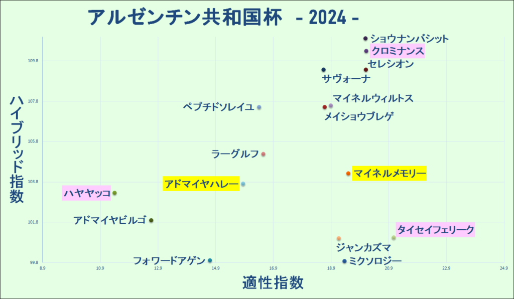 2024　アルゼンチン共和国杯　マトリクス　結果